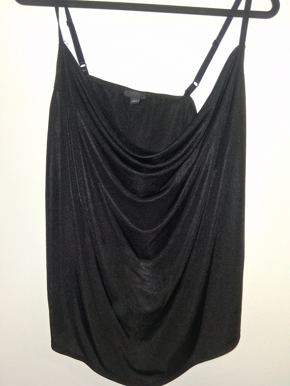 torrid Black Shimmer Cowl Neck Mini Skirt